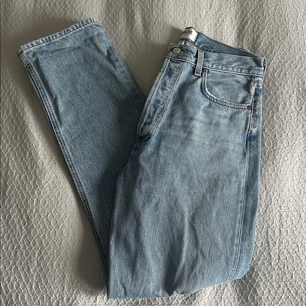 AGOLDE 90s Pinch Waist High Rise Straight Jeans